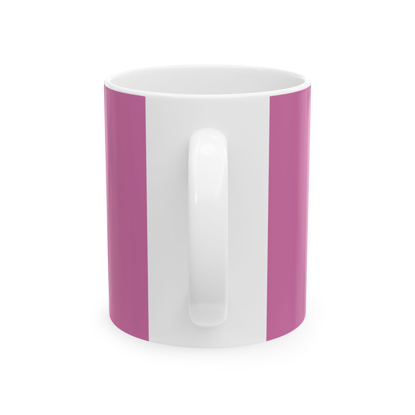 Mama Heart Ribbon Ceramic Mug — Pink Mother's Day Gift (11oz/15oz)