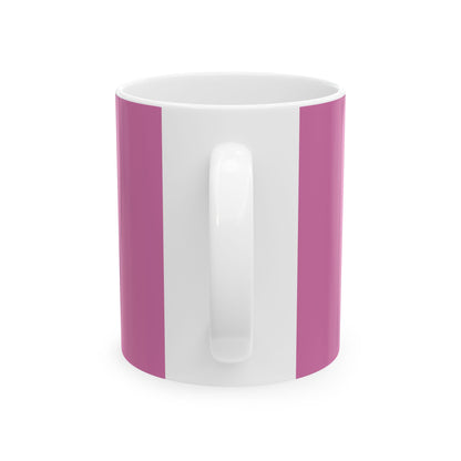 Mama Heart Ribbon Ceramic Mug — Pink Mother's Day Gift (11oz/15oz)