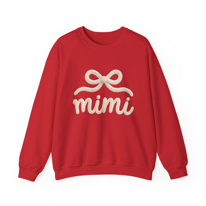 Mimi Crewneck Sweatshirt – Cozy Cream 'mimi' Script with Bow