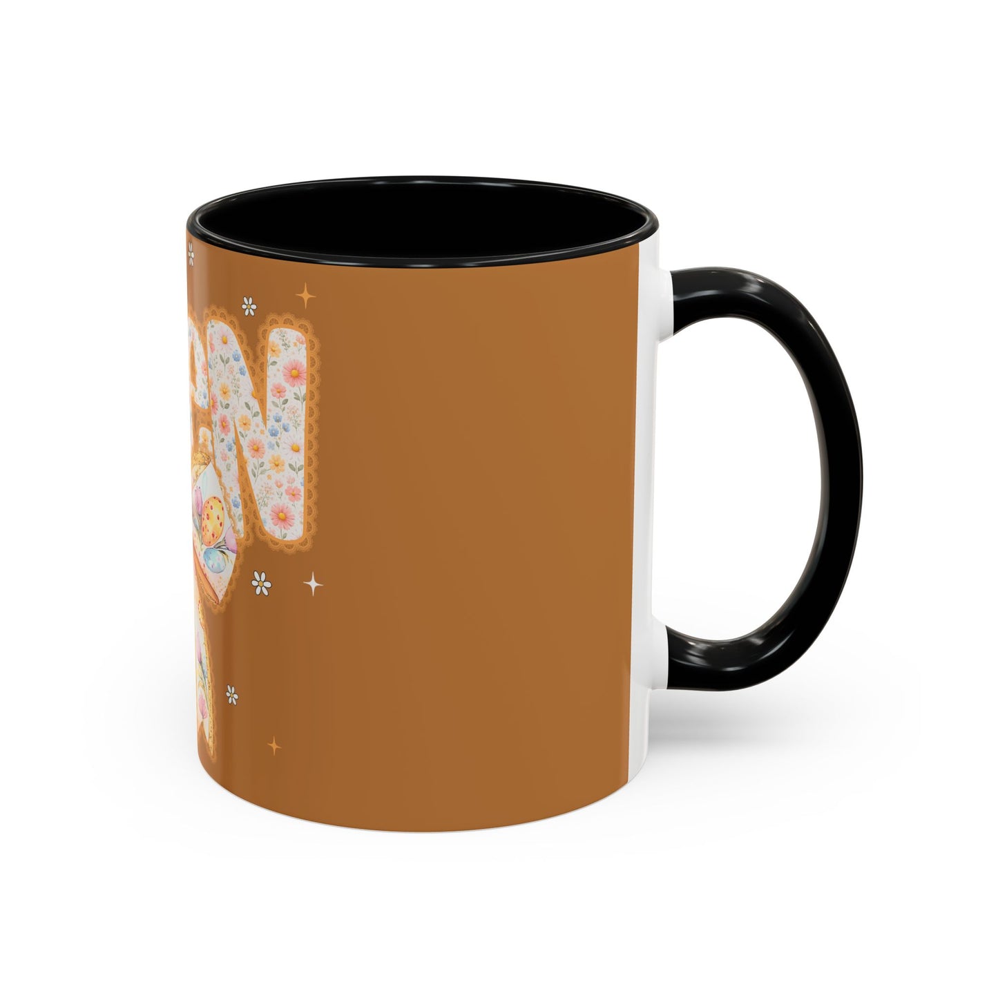 Accent Mug — 'Amen' Floral Bow Coffee Mug (11/15oz) — Faith-Inspired Gift