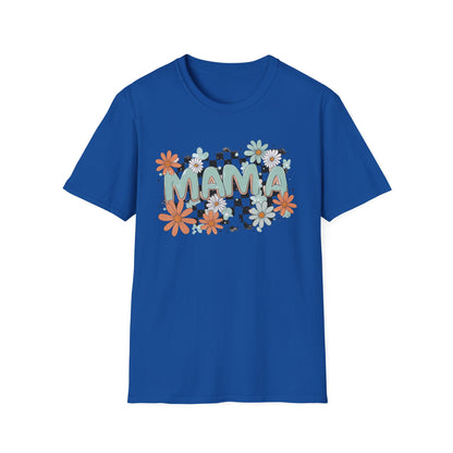 Mama Floral Checkerboard T-Shirt