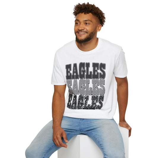 Eagles Retro Stack T-Shirt — Vintage Varsity Graphic Tee