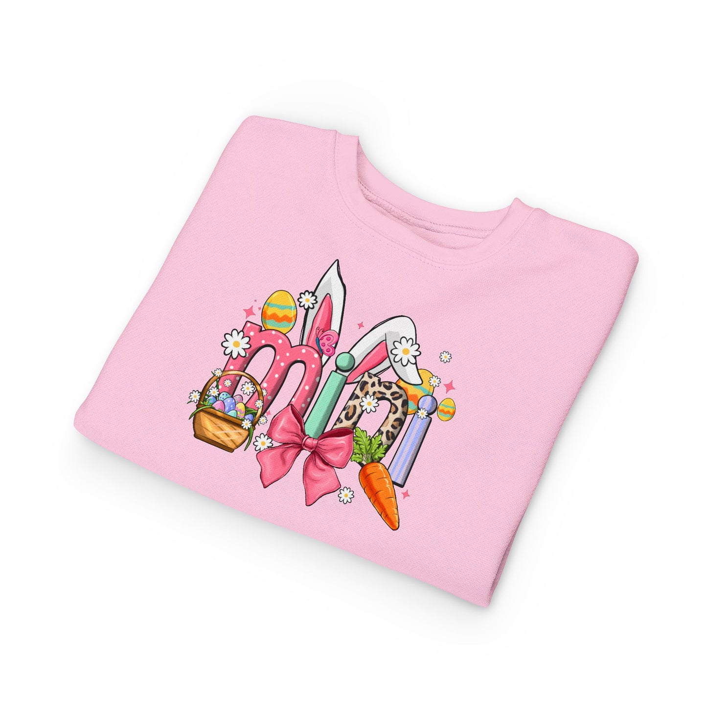 Easter Bunny Toddler Sweatshirt — Cute Spring Egg Hunt Graphic