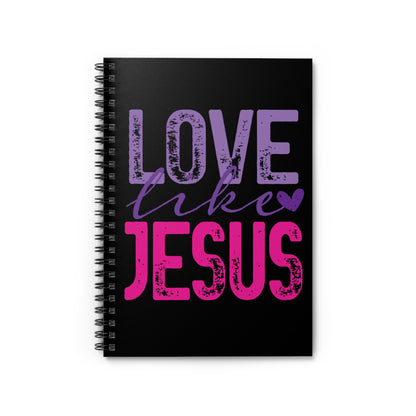 Love Like Jesus Spiral Notebook — Christian Journal with Inspirational Faith Quote