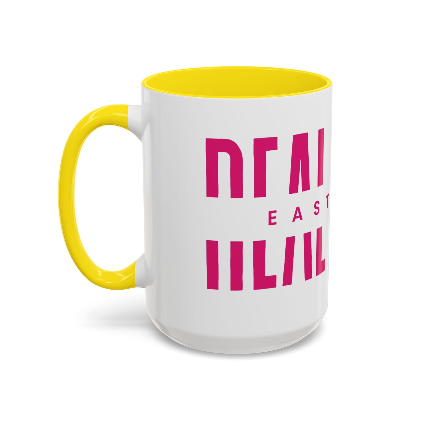 Accent Coffee Mug — "MOM" Bold Pink East Texas Mom Gift