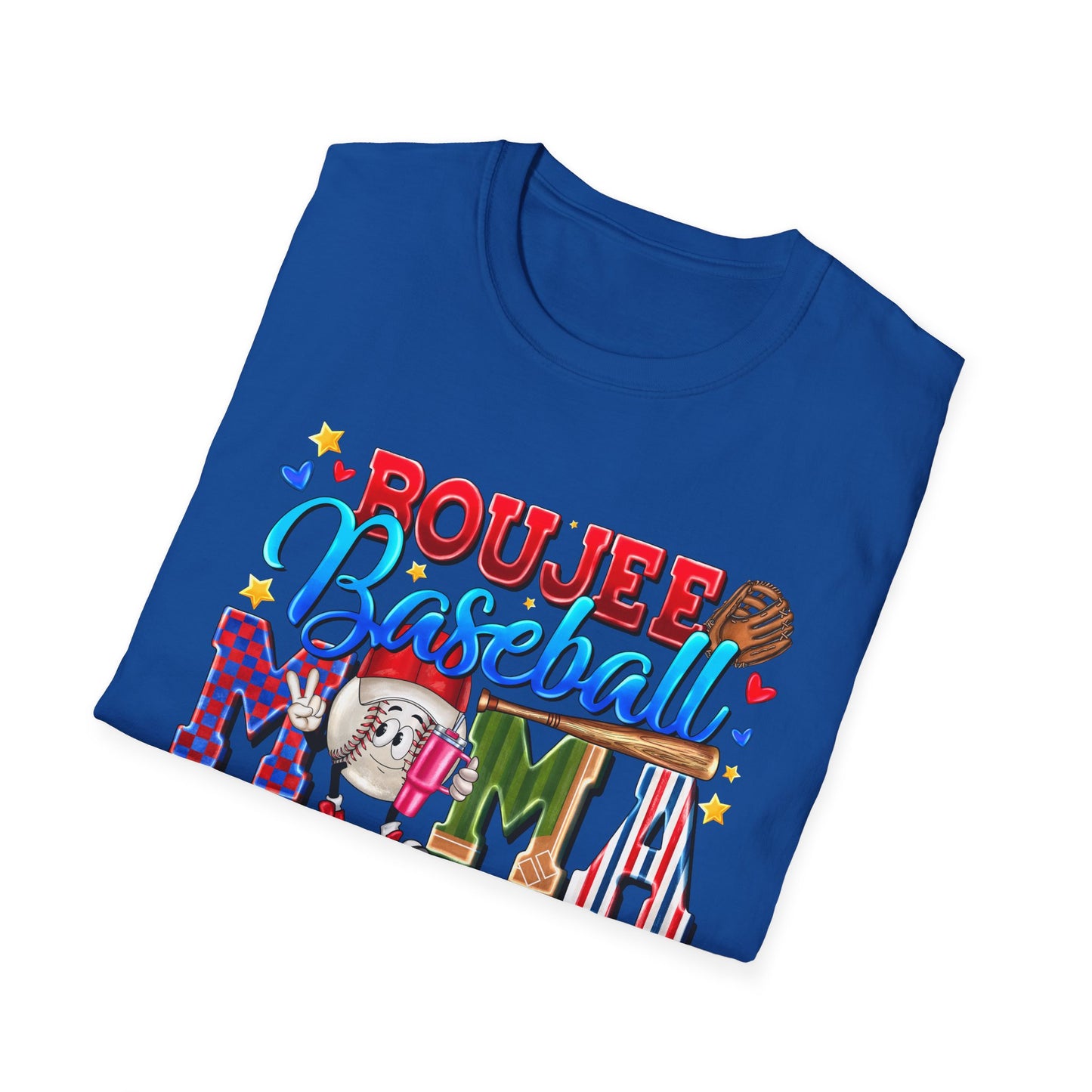 Rough & Rowdy Baseball Mama T-Shirt – Colorful Mom Baseball Shirt
