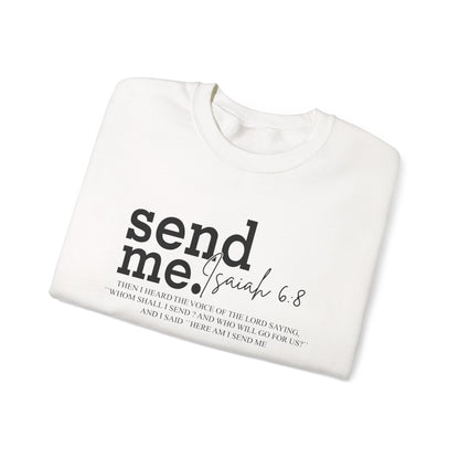 Send Me Psalm 68 Crewneck Sweatshirt — Inspirational Scripture Christian Sweater