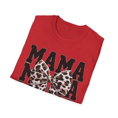 Mama Leopard Bow T-Shirt