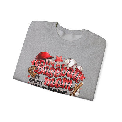 Baseball Mom Sweatshirt - "Of Course I'm Broke" Funny Mom Gift