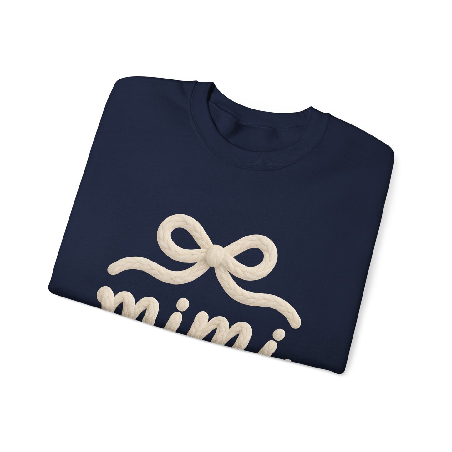 Mimi Crewneck Sweatshirt – Cozy Cream 'mimi' Script with Bow