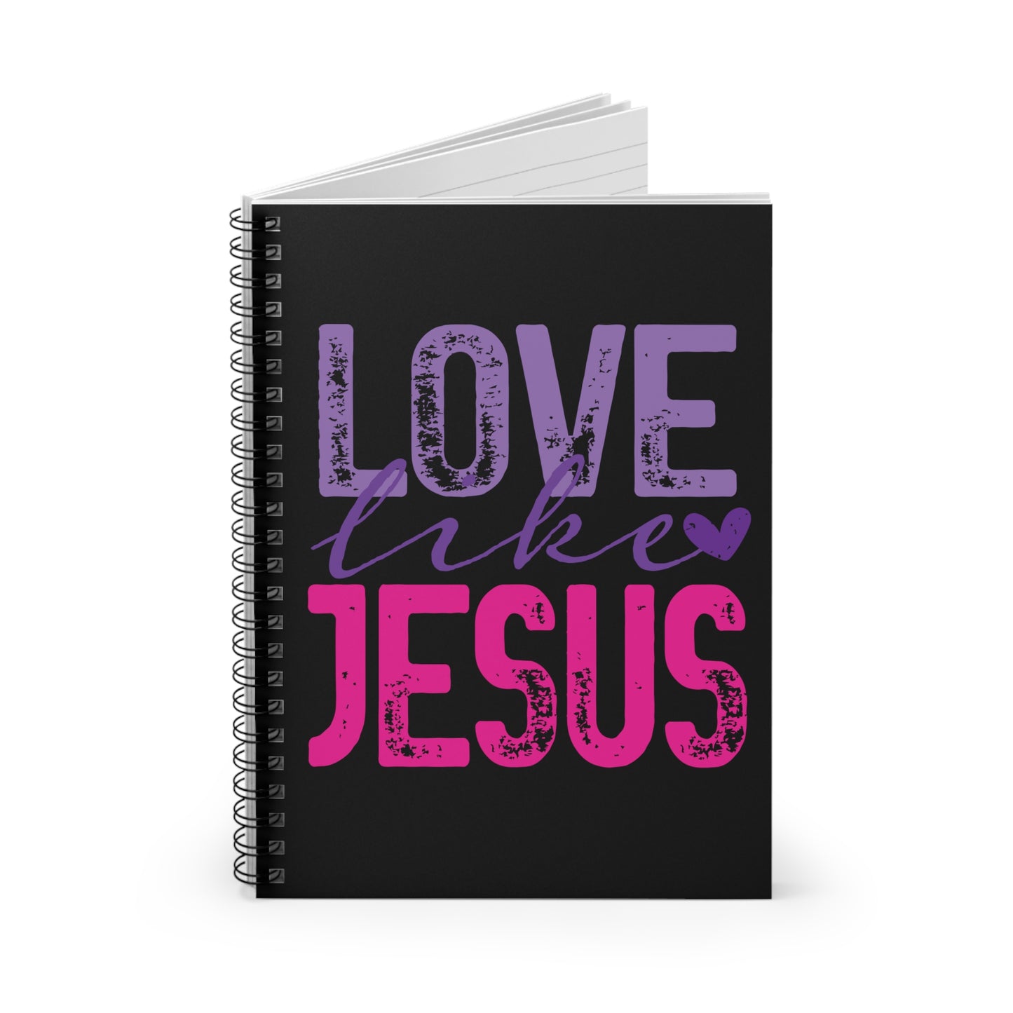 Love Like Jesus Spiral Notebook — Christian Journal with Inspirational Faith Quote