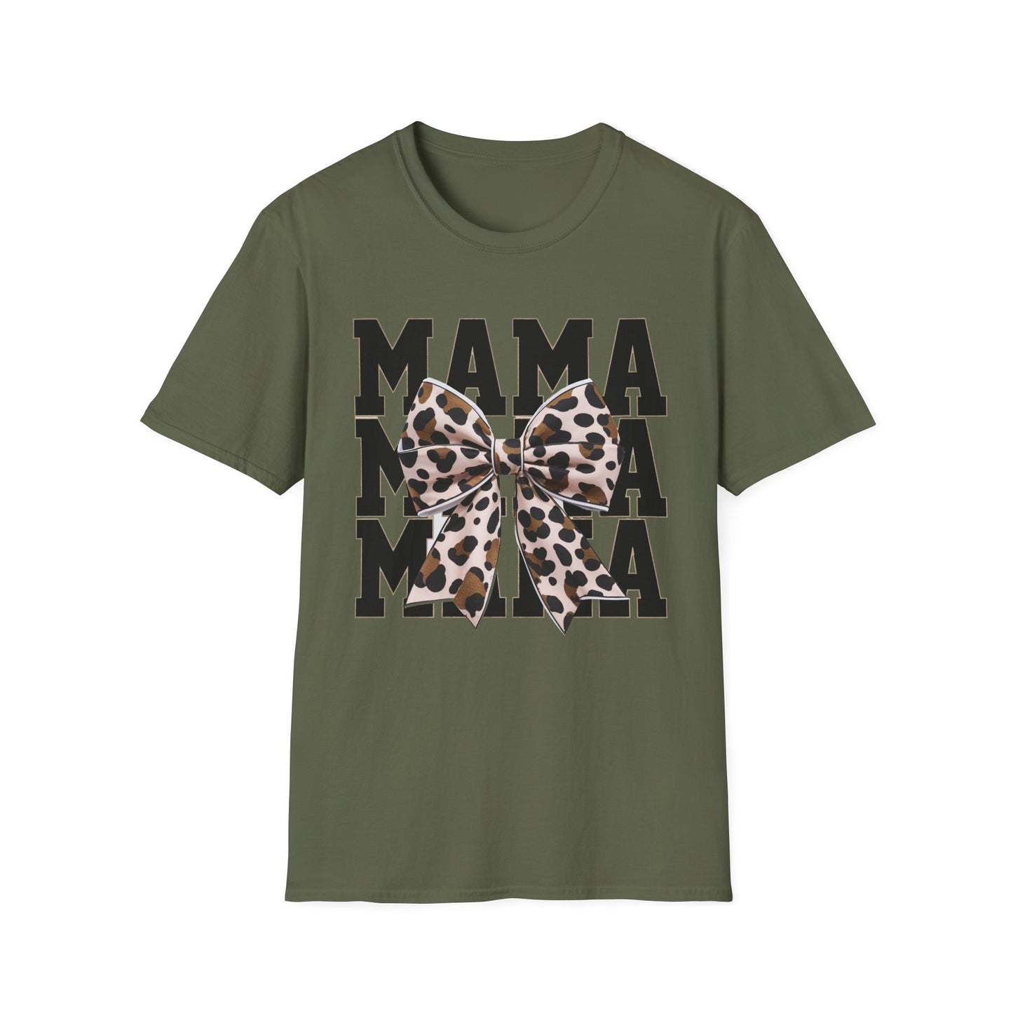 Mama Leopard Bow T-Shirt