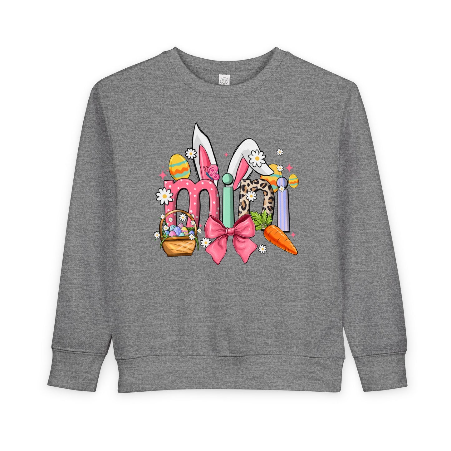 Easter Bunny Toddler Sweatshirt — Cute Spring Egg Hunt Graphic