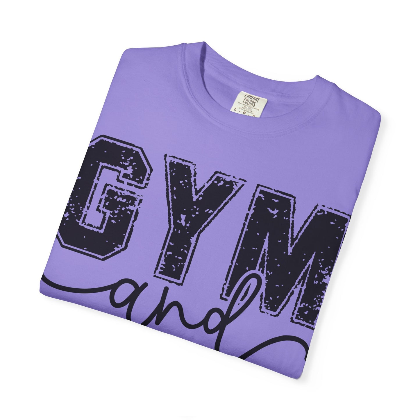 Gym and Jesus T-Shirt – Faith & Fitness Graphic Tee- COMFORT COLORS