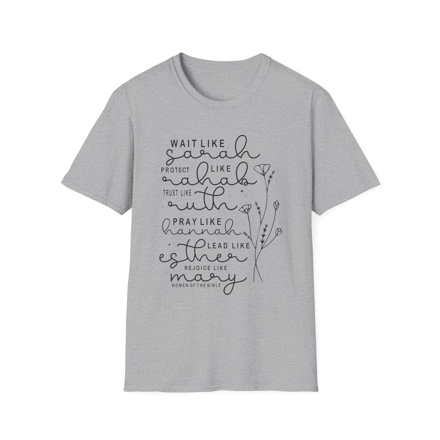 Biblical Women Inspirational T-Shirt — "Wait Like Sarah" Scripture Tee