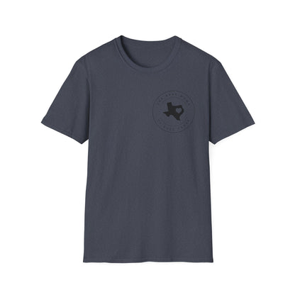 Texas Home State T-Shirt — Minimal Lone Star Outline Circle Design