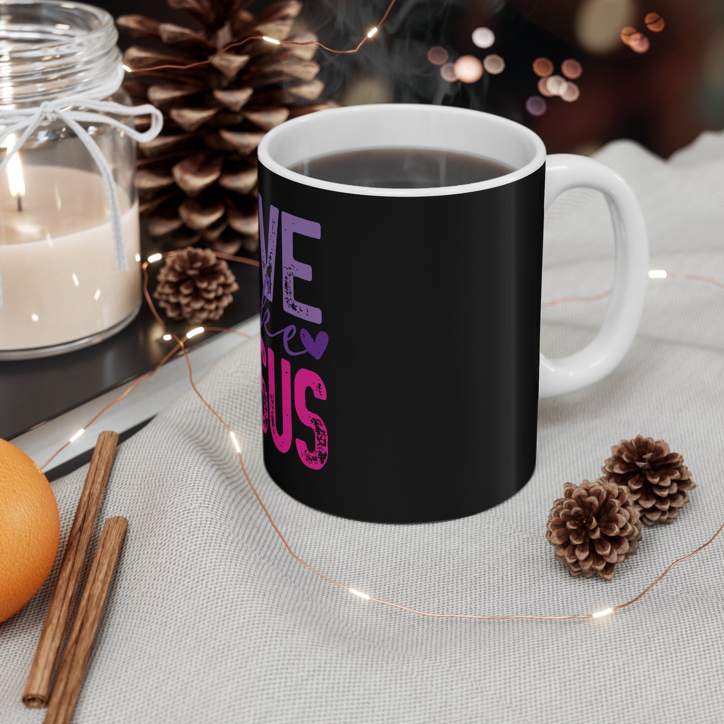Love Like Jesus Mug — Christian Coffee Cup, Faith-Based Gift for Women