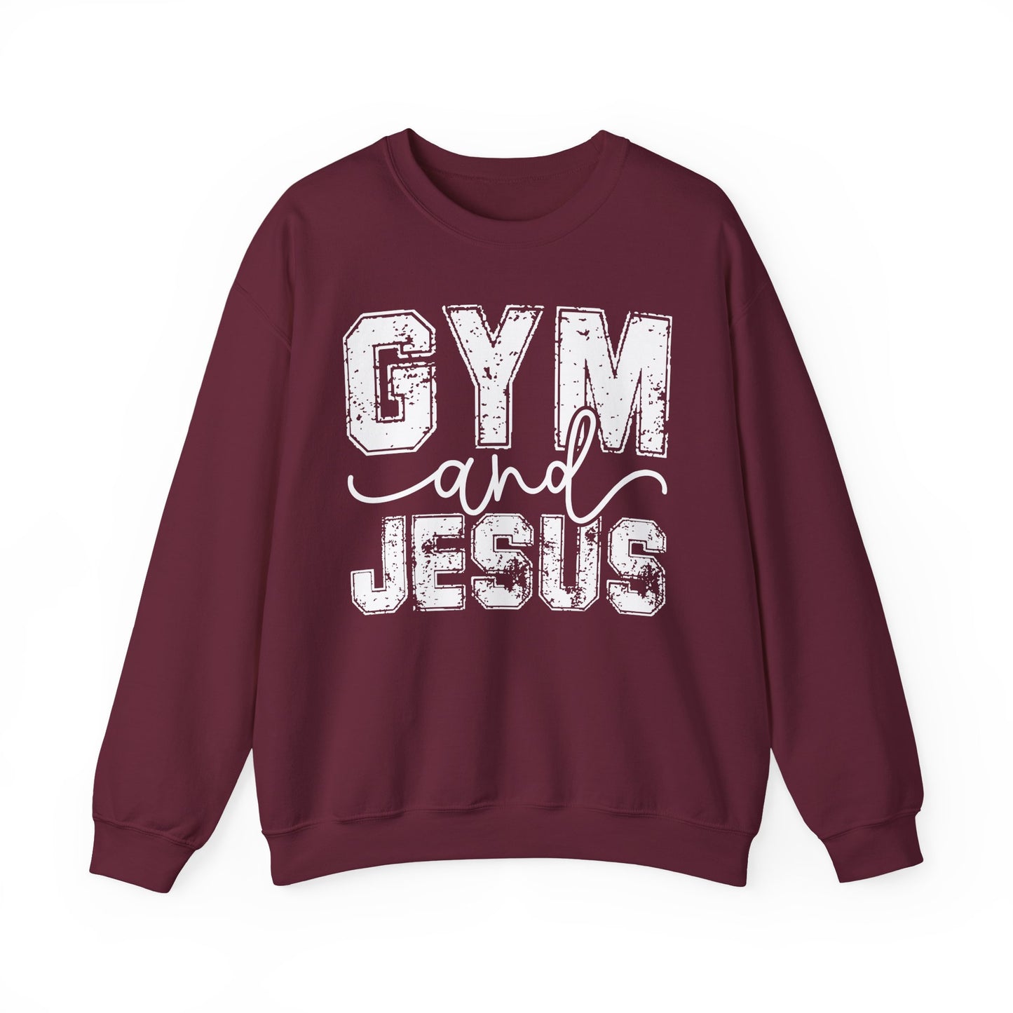 Gym and Jesus Sweatshirt — Faith & Fitness Crewneck