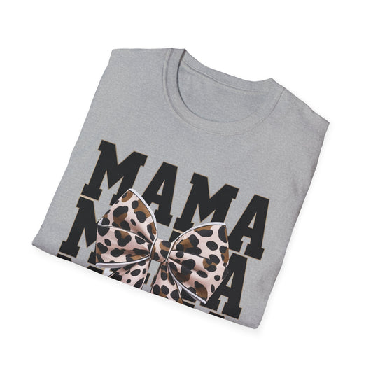 Mama Leopard Bow T-Shirt