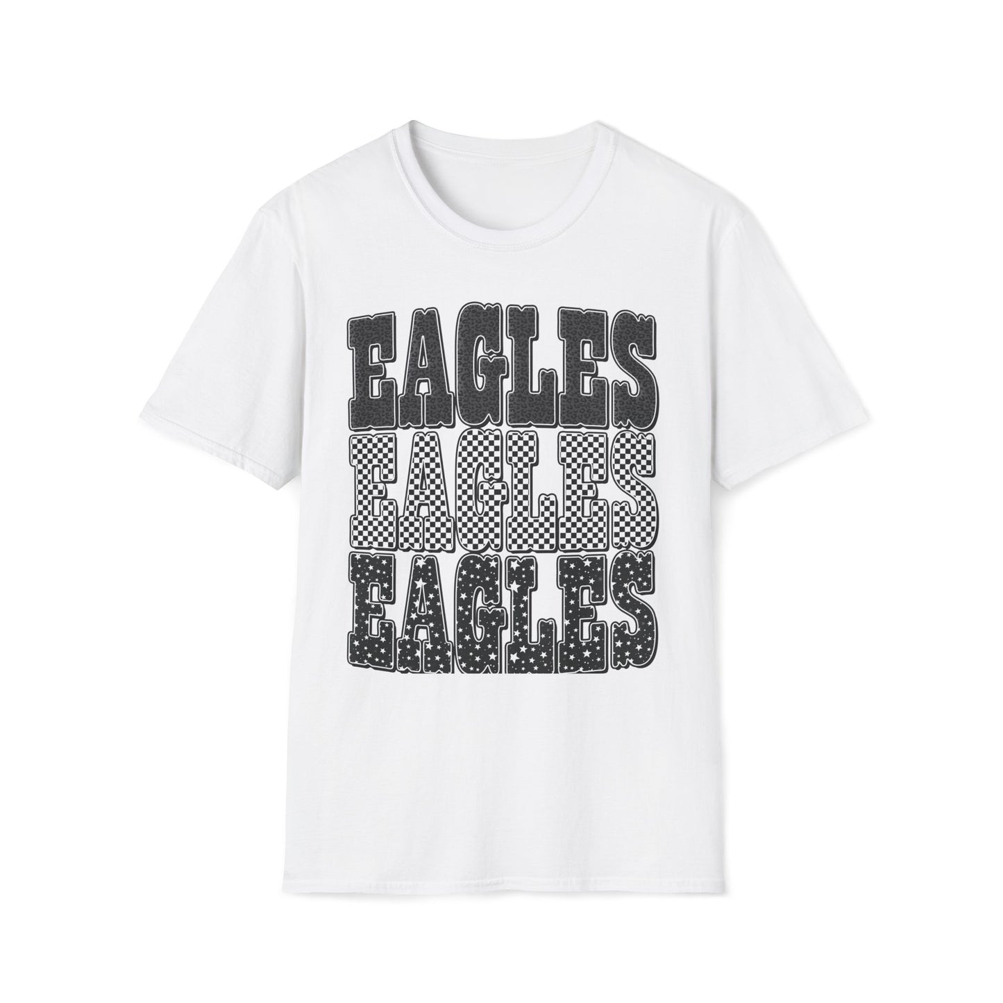 Eagles Retro Stack T-Shirt — Vintage Varsity Graphic Tee