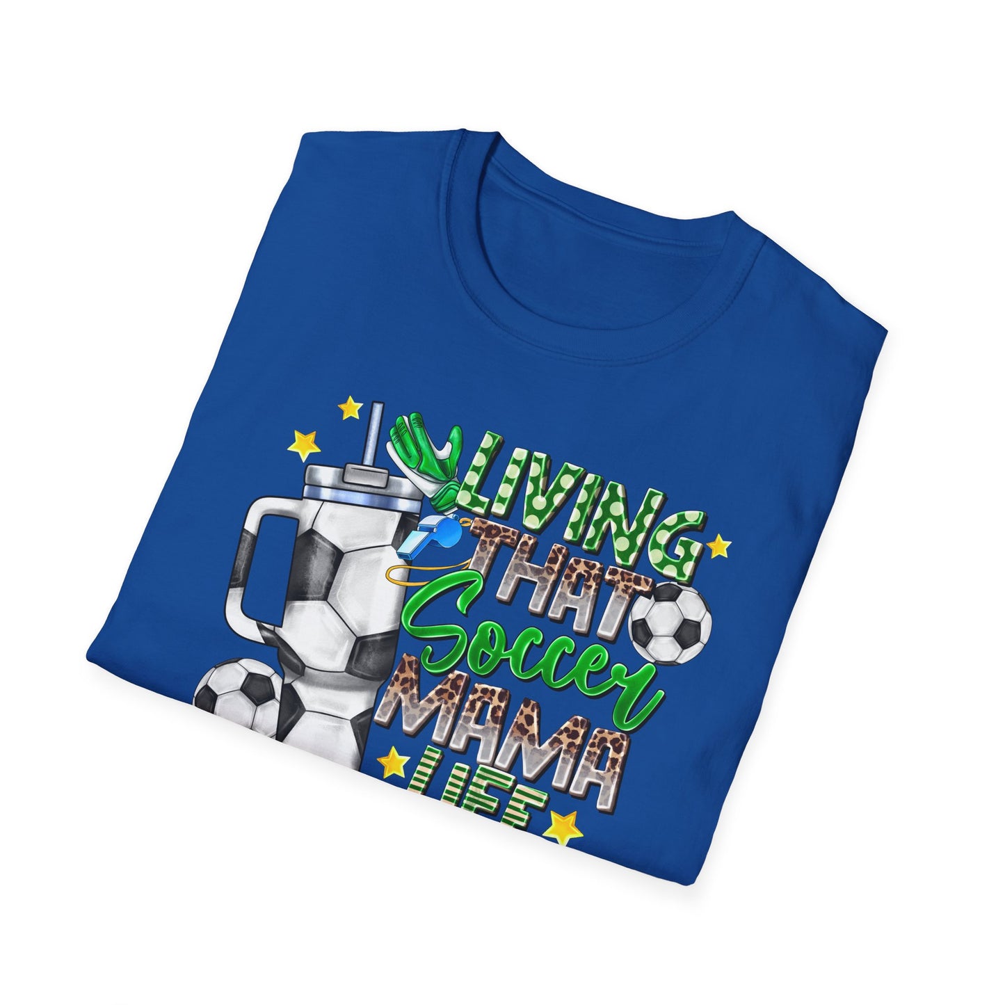 Soccer Mom Life T-Shirt — 'Living That Soccer Mama Life' Graphic Tee