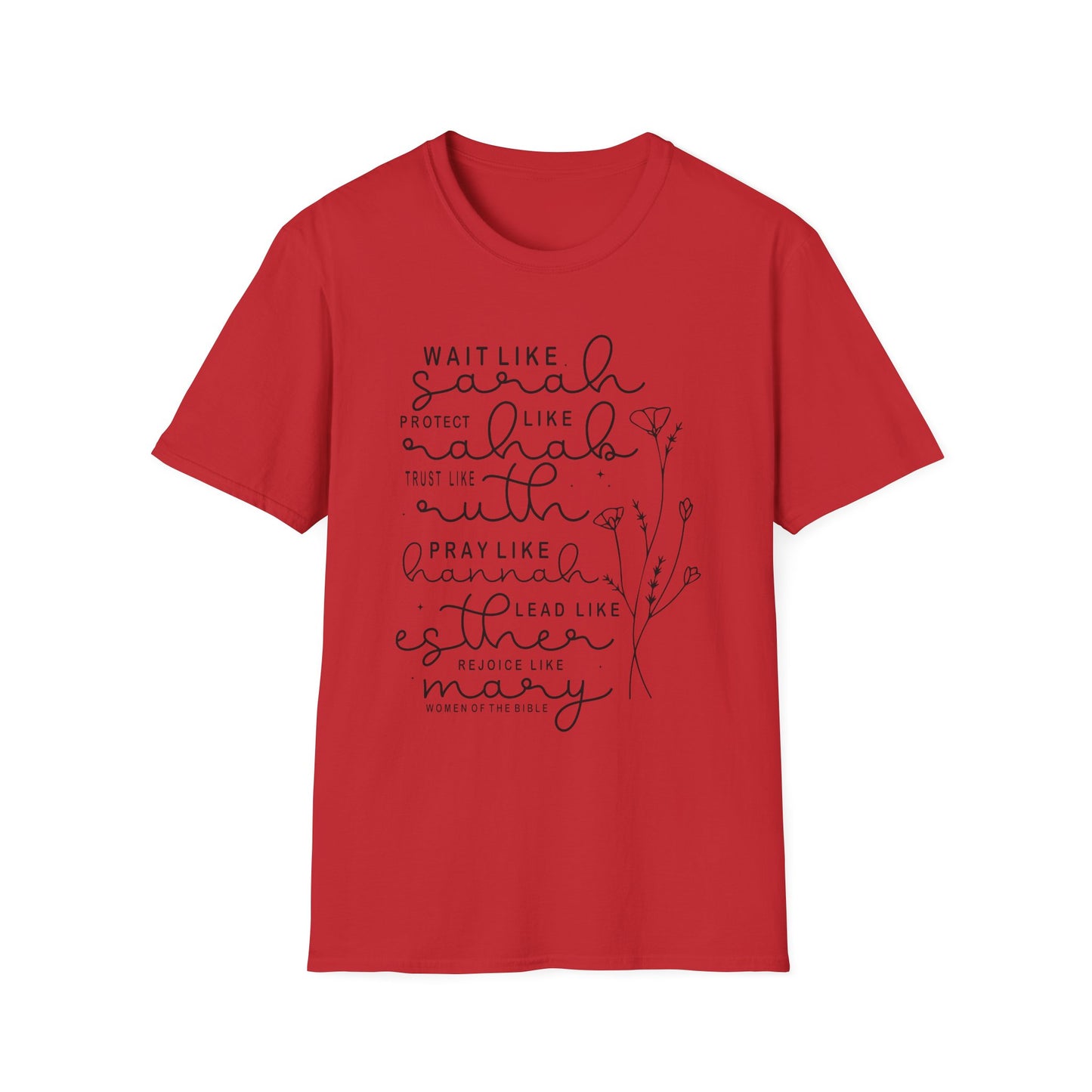 Biblical Women Inspirational T-Shirt — "Wait Like Sarah" Scripture Tee