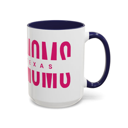 Accent Coffee Mug — "MOM" Bold Pink East Texas Mom Gift
