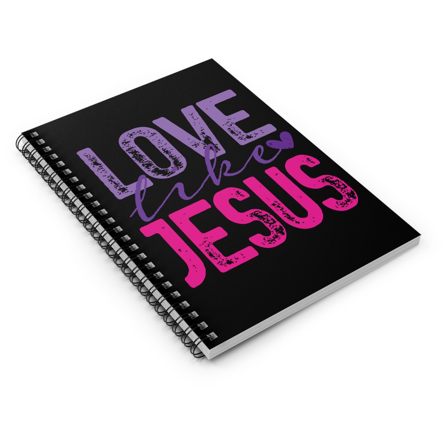 Love Like Jesus Spiral Notebook — Christian Journal with Inspirational Faith Quote