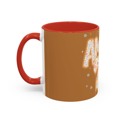 Accent Mug — 'Amen' Floral Bow Coffee Mug (11/15oz) — Faith-Inspired Gift