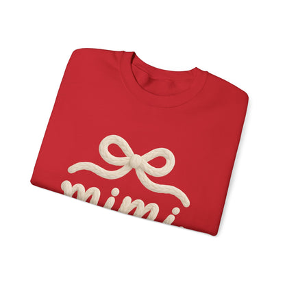 Mimi Crewneck Sweatshirt – Cozy Cream 'mimi' Script with Bow