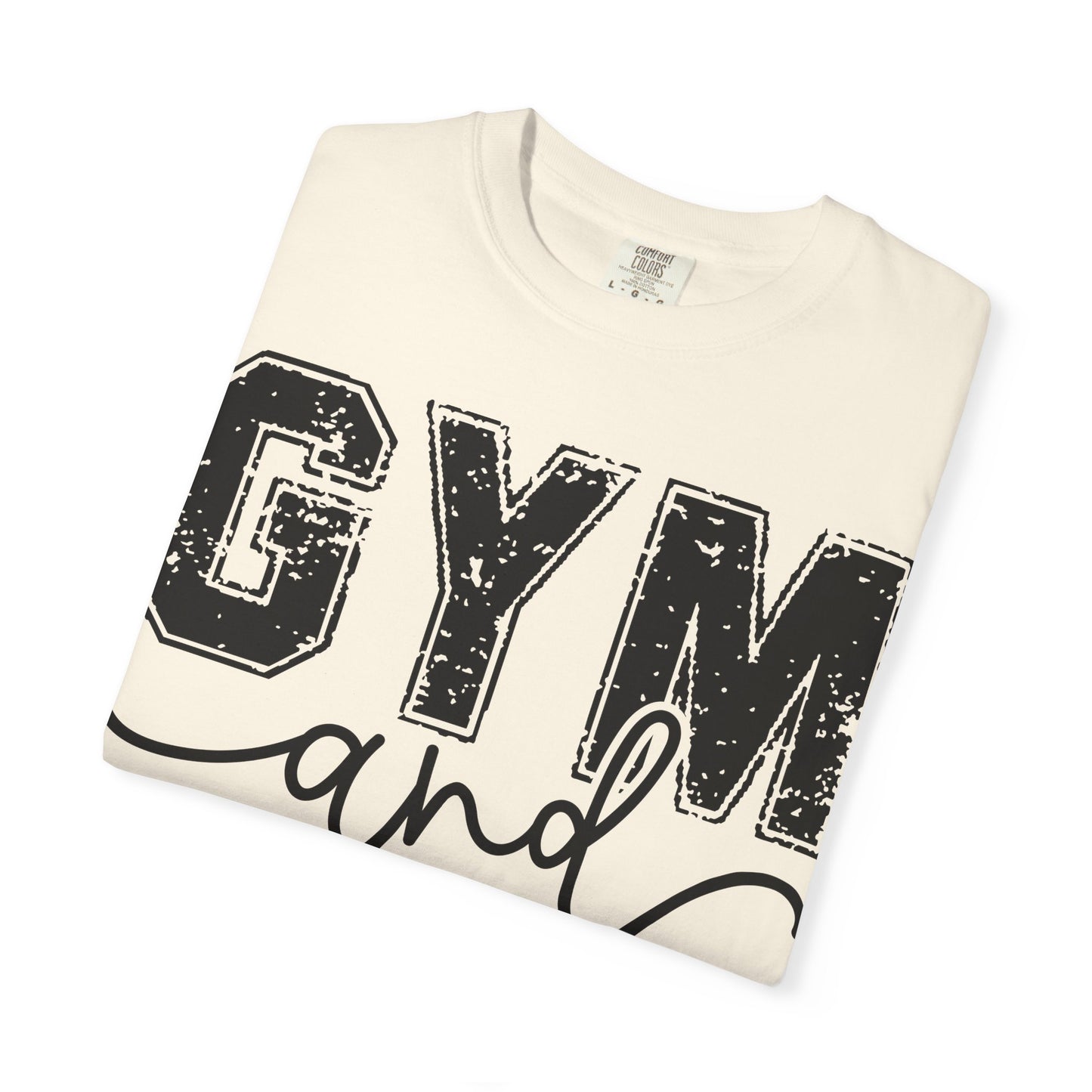 Gym and Jesus T-Shirt – Faith & Fitness Graphic Tee- COMFORT COLORS