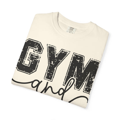 Gym and Jesus T-Shirt – Faith & Fitness Graphic Tee- COMFORT COLORS