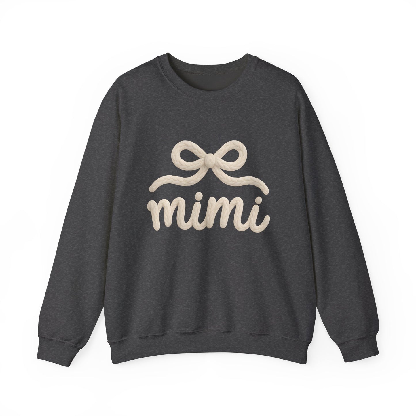 Mimi Crewneck Sweatshirt – Cozy Cream 'mimi' Script with Bow