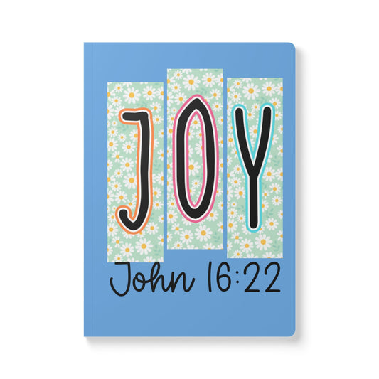Joy John 16:22 Floral Softcover Journal — Christian Inspirational Notebook