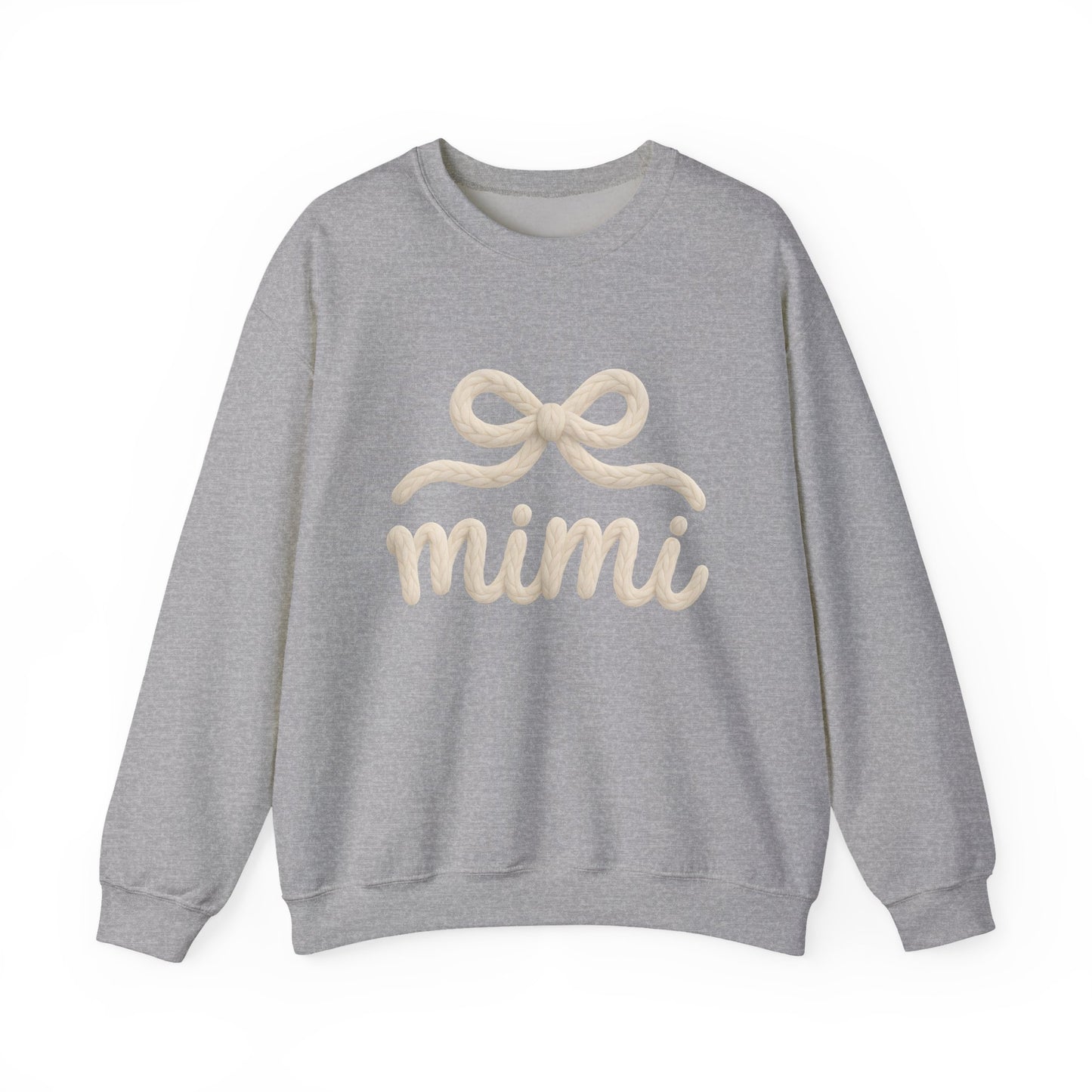 Mimi Crewneck Sweatshirt – Cozy Cream 'mimi' Script with Bow