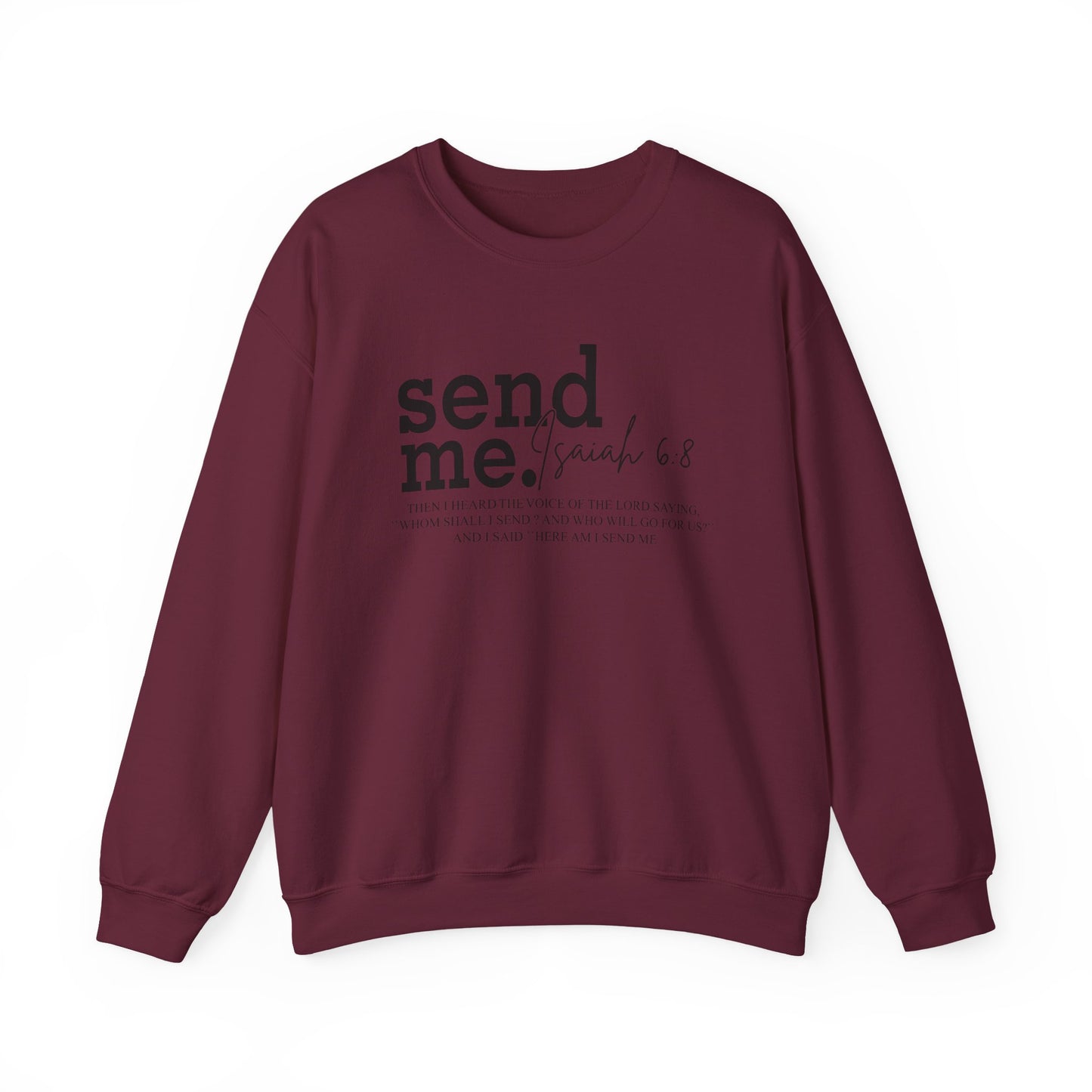 Send Me Psalm 68 Crewneck Sweatshirt — Inspirational Scripture Christian Sweater