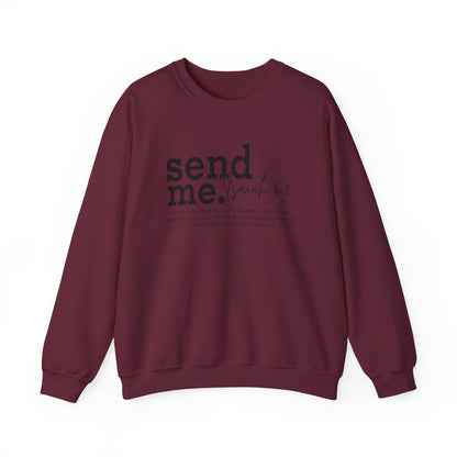 Send Me Psalm 68 Crewneck Sweatshirt — Inspirational Scripture Christian Sweater