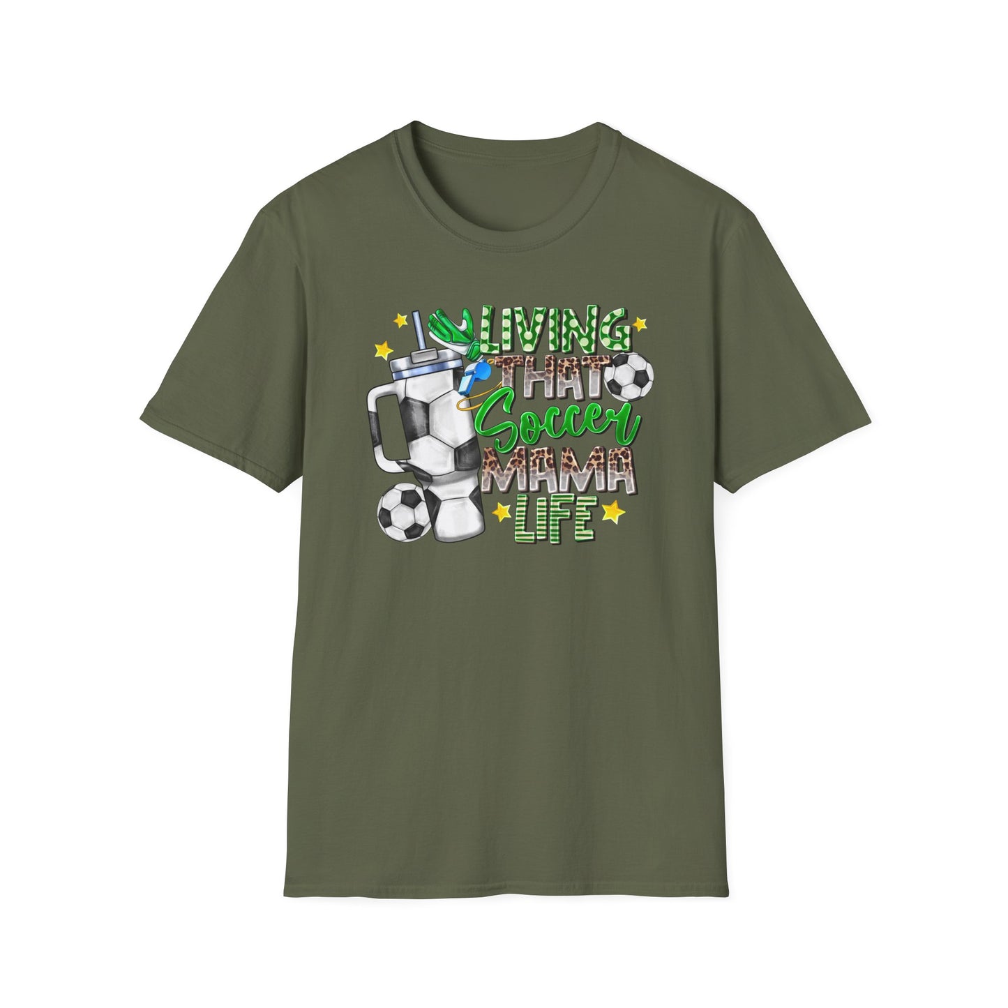 Soccer Mom Life T-Shirt — 'Living That Soccer Mama Life' Graphic Tee
