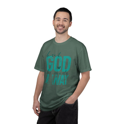 Christian T-Shirt — “But God He Made A Way” Inspirational Faith Tee