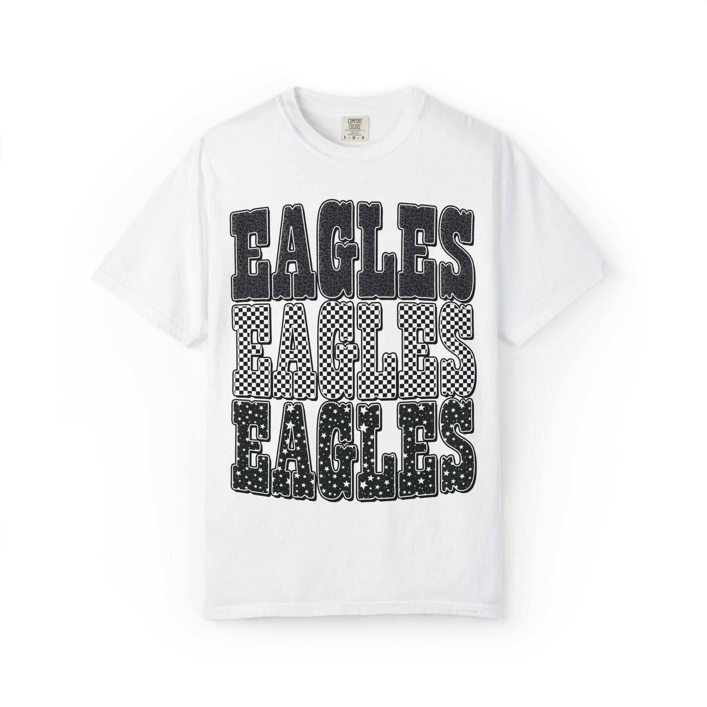 Eagles Retro Stacked Graphic T-Shirt COMFORT COLORS