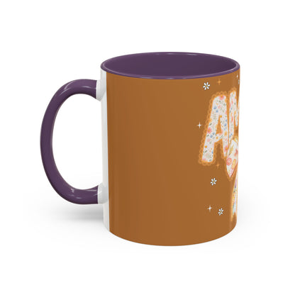 Accent Mug — 'Amen' Floral Bow Coffee Mug (11/15oz) — Faith-Inspired Gift