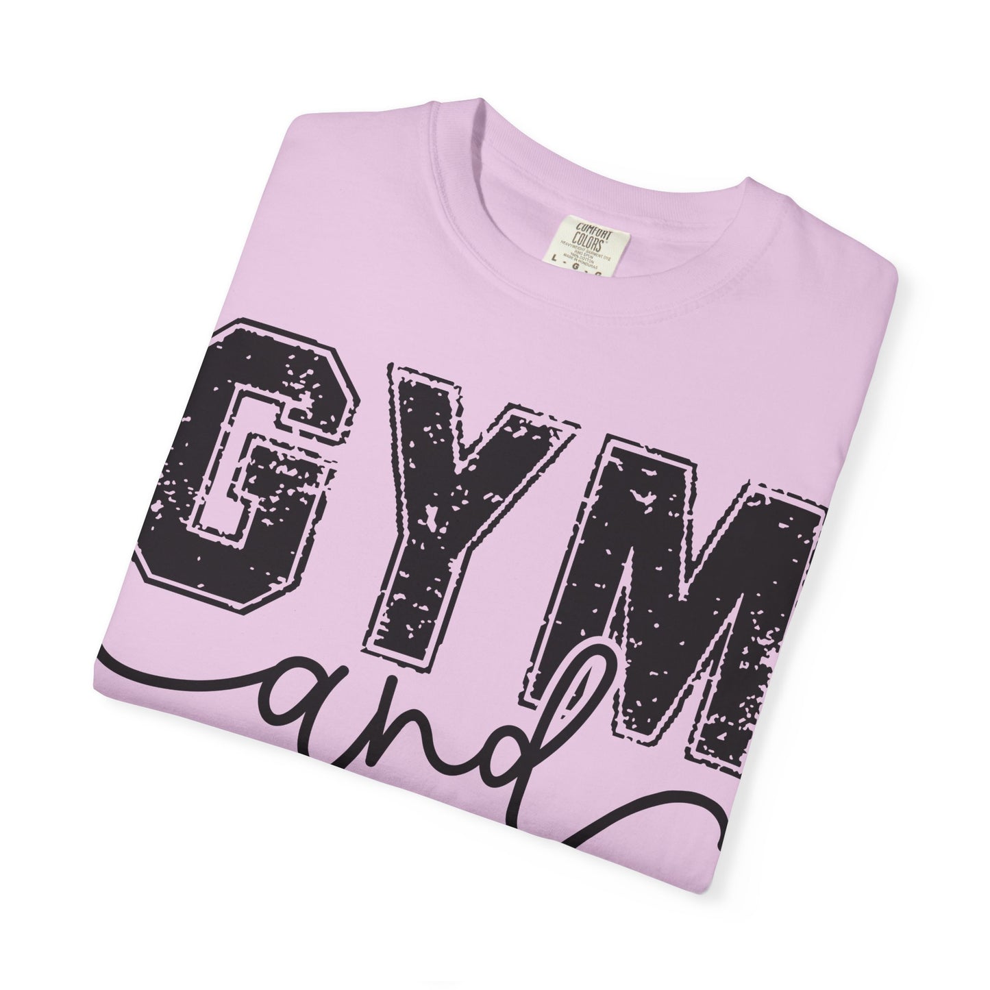 Gym and Jesus T-Shirt – Faith & Fitness Graphic Tee- COMFORT COLORS