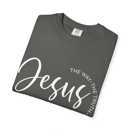 Jesus Script T‑Shirt (John 14:6)- Comfort Colors