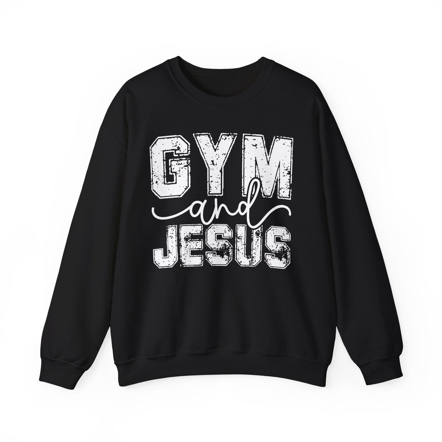 Gym and Jesus Sweatshirt — Faith & Fitness Crewneck