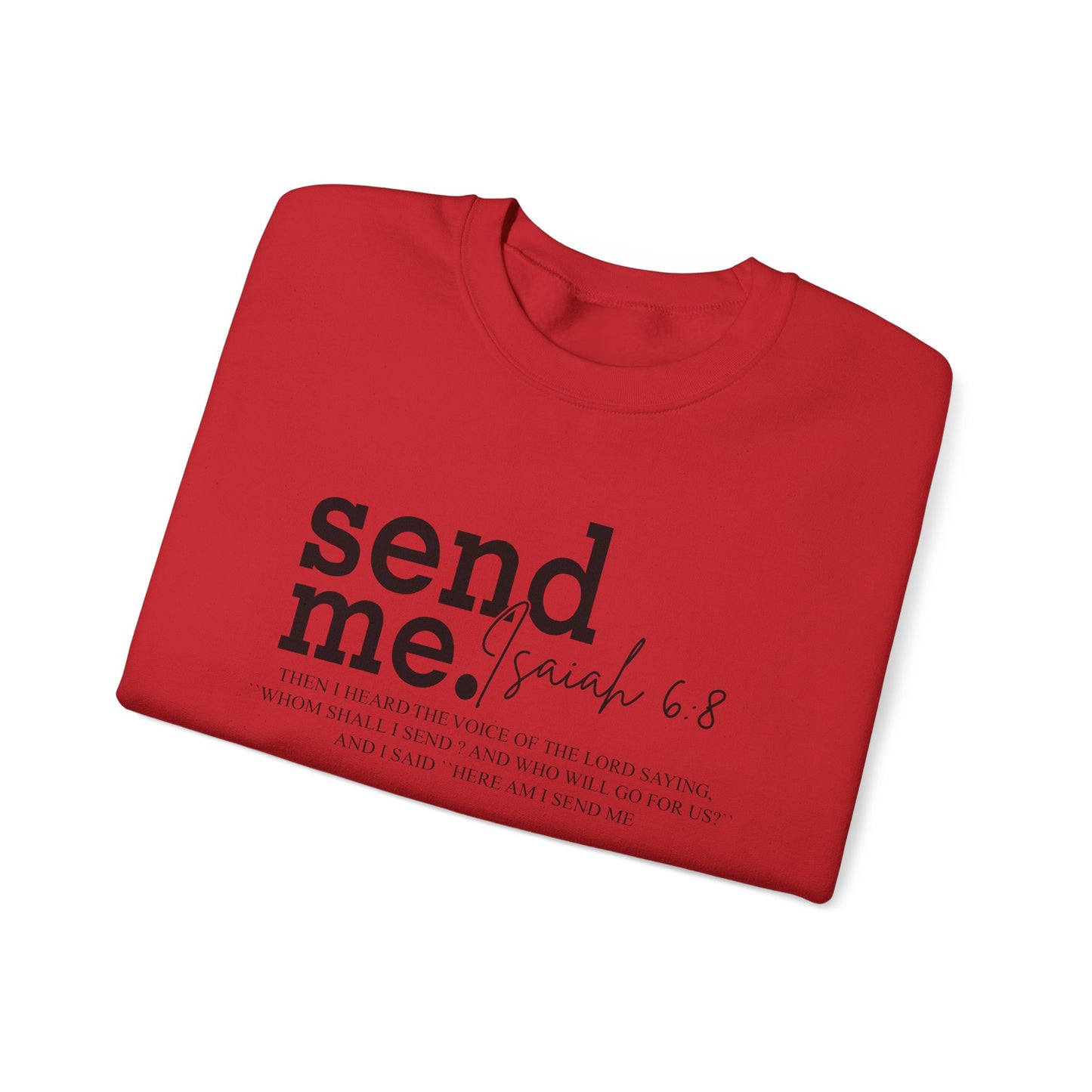 Send Me Psalm 68 Crewneck Sweatshirt — Inspirational Scripture Christian Sweater
