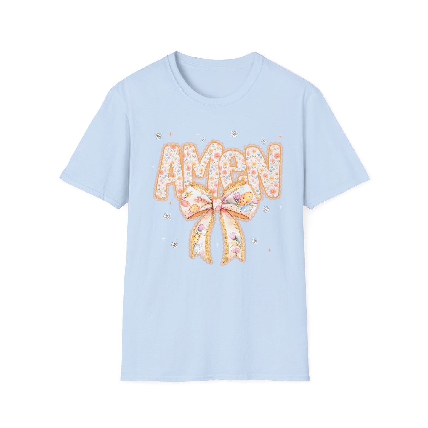 Floral Bow 'AMEN' Mother's Day Tee