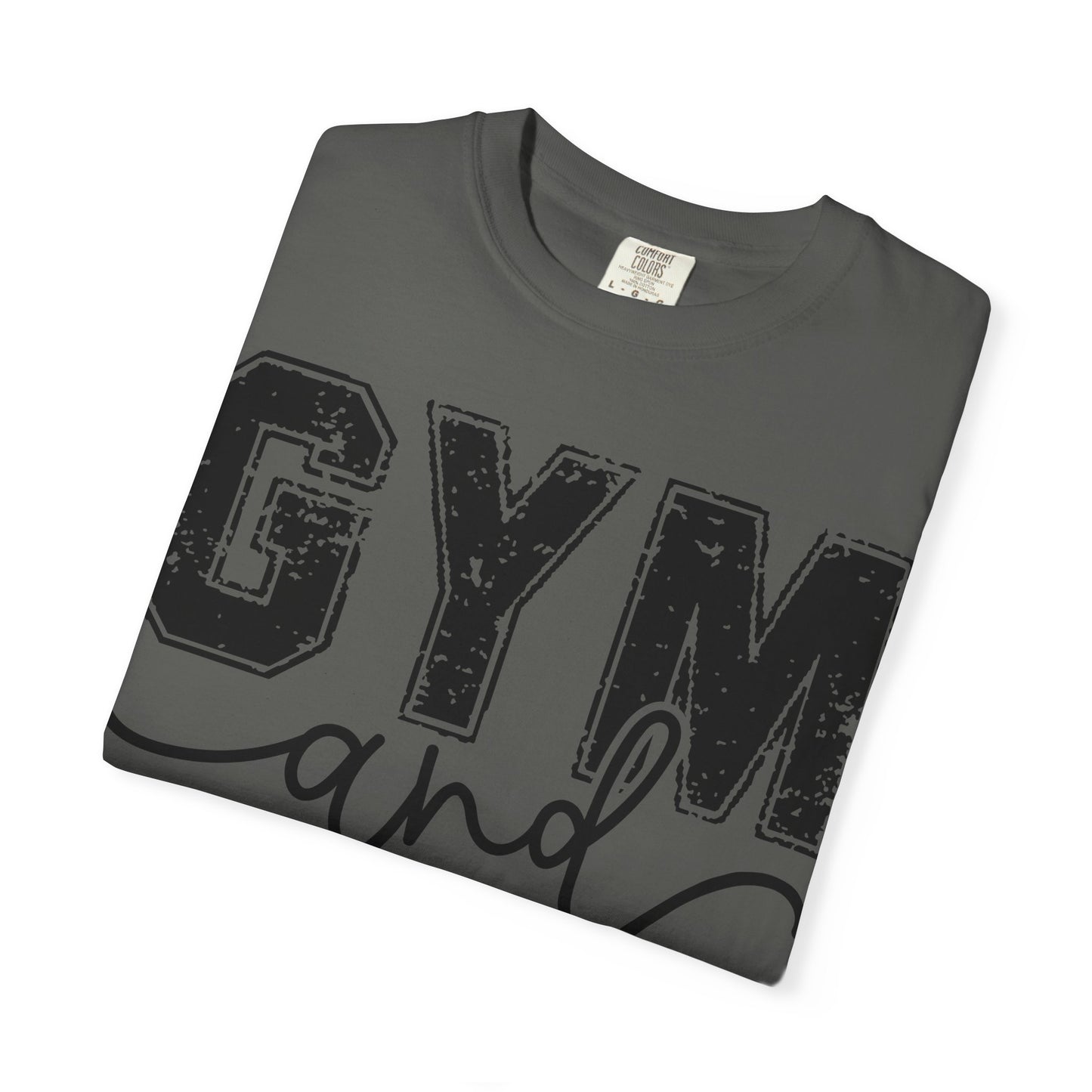 Gym and Jesus T-Shirt – Faith & Fitness Graphic Tee- COMFORT COLORS