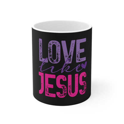 Love Like Jesus Mug — Christian Coffee Cup, Faith-Based Gift for Women