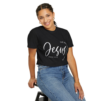 Jesus Script T‑Shirt (John 14:6)- Comfort Colors