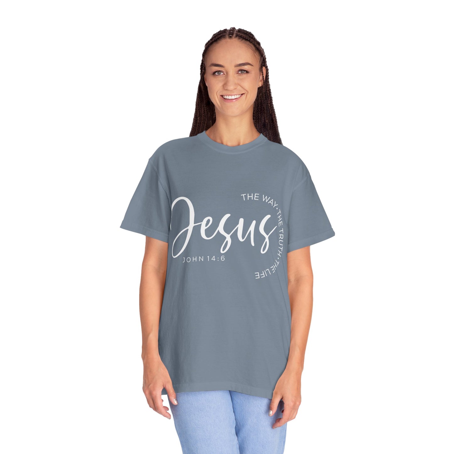 Jesus Script T‑Shirt (John 14:6)- Comfort Colors